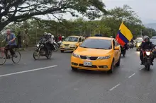 Sin contratiempos se cumplió jornada de manifestaciones de taxistas en Cali