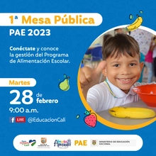 Convocada Primera Mesa Pública del PAE, de la vigencia 2023