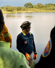 ‘Bambi Bucket’, el arma para sofocar posibles incendios en Cali