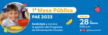 Primera mesa pública del PAE - 2023