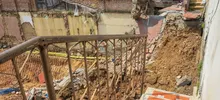 Suspenden obra tras colapso de estructura en el barrio Juanambú 