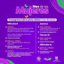 Conozca la programación del Día Internacional de la Mujer en Cali 