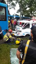 Movilidad se pronuncia sobre siniestro de ambulancia que invadió carril exclusivo del MIO