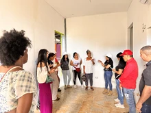 Líderes de la comuna 6 visitan obras del nuevo Laboratorio de Innovación Digital Paso del Comercio