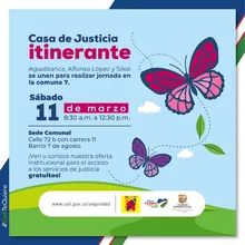 Participe de la jornada de servicios de justicia gratuitos este sábado en la comuna 7
