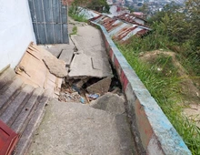 Infraestructura construye muro de contención en Los Guayabales para mitigar riesgos