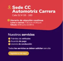 Conozca los servicios que ofrece la Secretaría de Movilidad Distrital