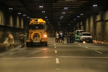 Una tonelada residuos sólidos se recogió en el túnel mundialista