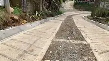 Infraestructura ejecutó placas huellas en el corregimiento Montebello