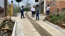 Infraestructura ejecutó placas huellas en el corregimiento Montebello