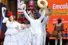 La cultura colombiana y el sabor caleño se tomaron el tour del trofeo de la Copa Mundial de Fútbol Femenino