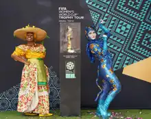 La cultura colombiana y el sabor caleño se tomaron el tour del trofeo de la Copa Mundial de Fútbol Femenino
