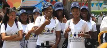 Deportistas de los barrios de Cali se gozaron el Trophy Tour de la Copa Mundial Femenina de Fútbol 