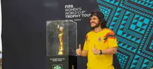 Imperdible la foto con el trofeo de la Copa Mundial Femenina en Cali