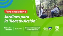 Foro ciudadano ‘Jardines para la ReactivAcción’