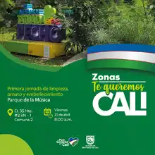 Jornada de limpieza y ornato Zonas Te Queremos Cali 