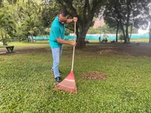 Parque de La Música se enlució con jornada de limpieza y ornato