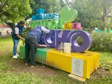 Parque de La Música se enlució con jornada de limpieza y ornato