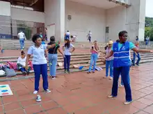 Los juegos tradicionales de Cali se tomaron la Plazoleta del Centro Administrativo Municipal - CAM