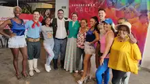 Brasil llenó de alegría la Casa Turística Solar del Río con bailes gauchos y samba