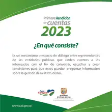 Rendición de cuentas 2023
