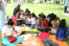 Niñas y niños de Cali celebran con juego el Día de la Niñez y la Recreación