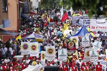 Secretaría de Seguridad destaca comportamiento de marchantes en el Día Internacional del Trabajo