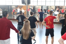 Con bailes folclóricos Rumania y Canadá disfrutaron el Intercambio de Saberes 