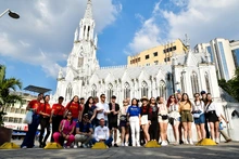 Delegación de Ucrania encantada con la salsa,  naturaleza y hospitalidad de los caleños 