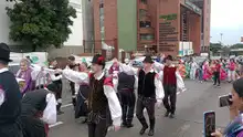 Los ‘Ticos’ se lucieron en el desfile del I Encuentro Mundial de Culturas Populares