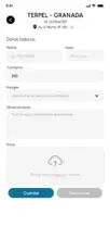 Interfaz Nueva visita - App para la Inspección, Vigilancia y Control (IVC)