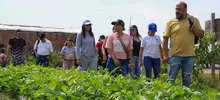 Huertas comunitarias recibieron visita ‘en familia’ del equipo de Gobierno 