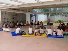 Celebramos una jornada de cuidado y mimos con las madres de la comuna 10 de Cali