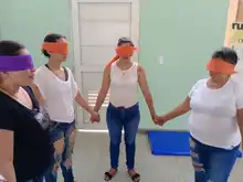 Celebramos una jornada de cuidado y mimos con las madres de la comuna 10 de Cali