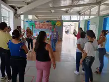 Celebramos una jornada de cuidado y mimos con las madres de la comuna 10 de Cali