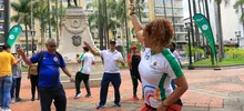 Los caleños se gozaron la Plaza de Cayzedo a punta de aerorrumba