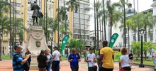 Los caleños se gozaron la Plaza de Cayzedo a punta de aerorrumba