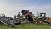 Retiran Monumento a la Solidaridad para adelantar su restauración