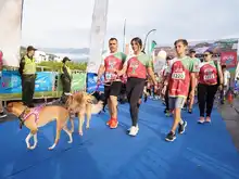 En Cali se corrieron 3 kilómetros donde la familia fue protagonista
