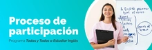 Banner web proceso de participación ETDH Todas y todos a estudiar inglés