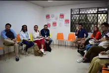 interesada en el bienestar de la población migrante agencia koreana de cooperación visitó a Cali 