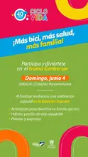 Este domingo, la Ciclovida celebra el Día Mundial de la Bicicleta