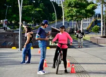Programa Bicidestrezas se tomó el Bulevar del Río 