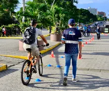 Programa Bicidestrezas se tomó el Bulevar del Río 