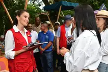 La reina Letizia estuvo en Cali visitando a emprendedores locales