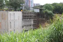 Parque Pacífico levantó un muro de contención en la ribera del río Cali 