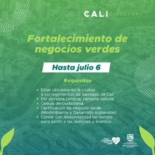 Participa de la convocatoria para fortalecer el ecosistema de Economía Circular de Cali