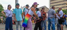 Cali vivió la antesala de la fiesta del orgullo LGBTIQ+ en la Plazoleta Jairo Varela