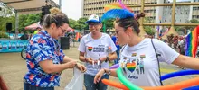 Cali vivió la antesala de la fiesta del orgullo LGBTIQ+ en la Plazoleta Jairo Varela