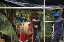 Parque Pacífico avanza en la construcción de su plazoleta peatonal e instalación de letras monumentales